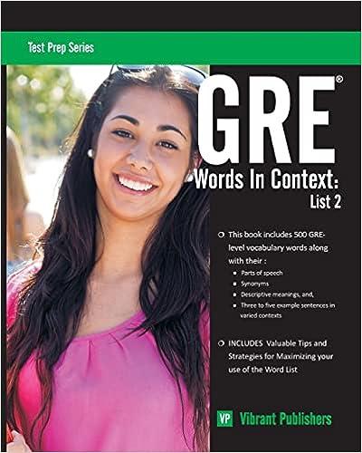 gre words in context list 2 1st edition vibrant publishers 150235540x, 978-1502355409