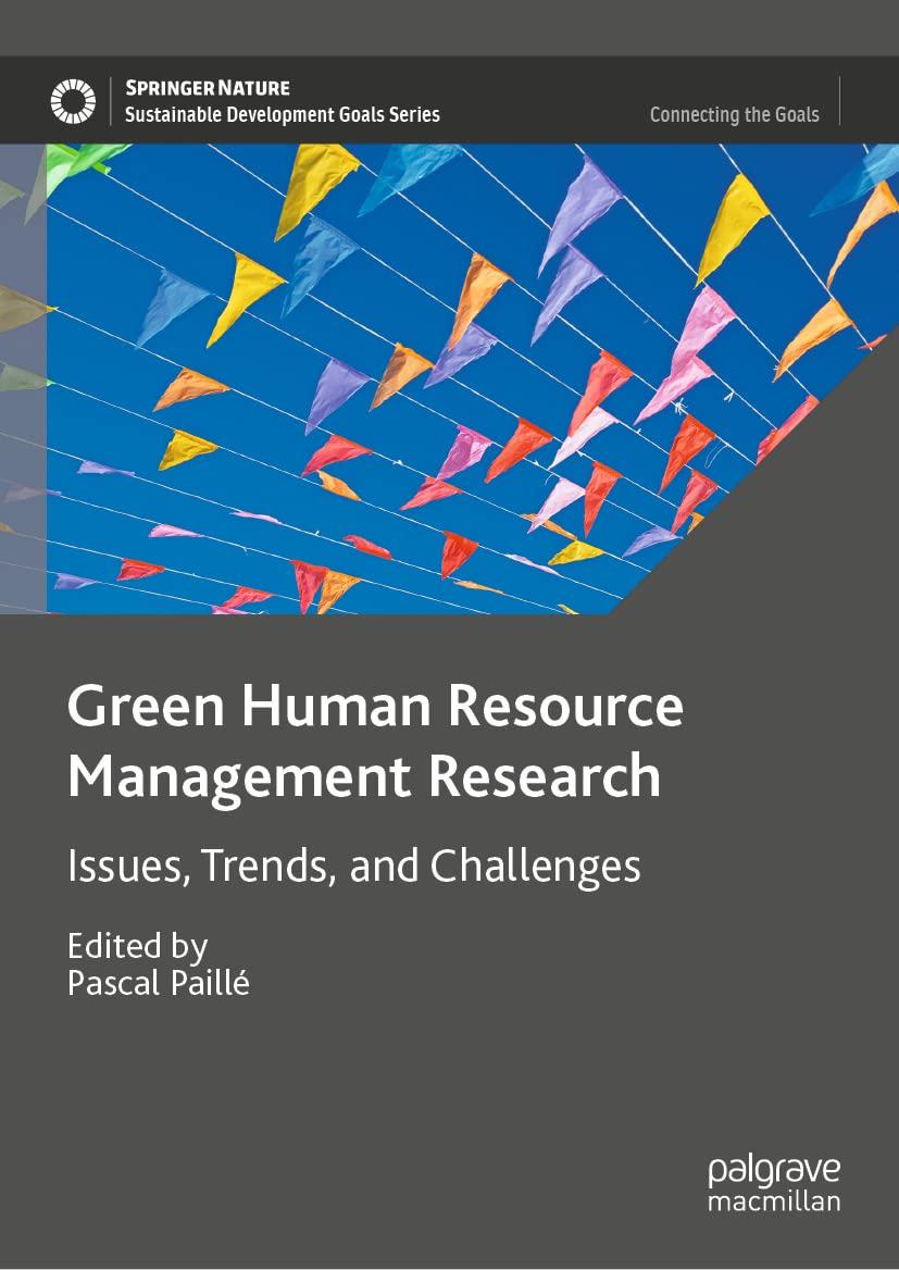 green human resource management research issues trends and challenges 1st edition pascal paillé 3031065573,