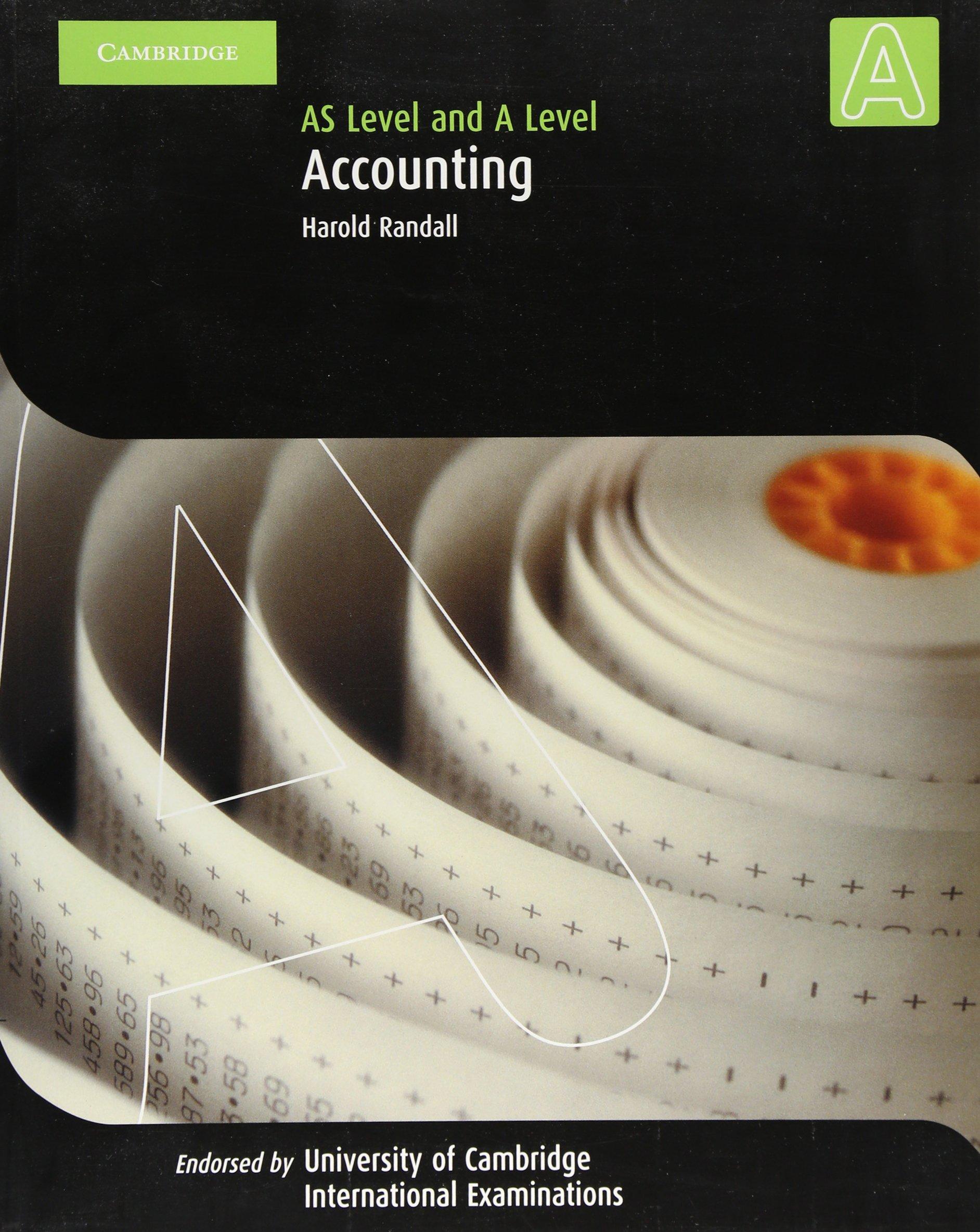 accounting a level and as level 1st edition harold randall 0521539935, 978-0521539937