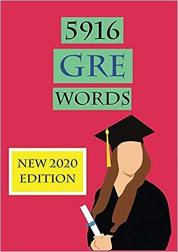 5916 gre words 2020 edition dr stephanie coburg 1687166471, 978-1687166470