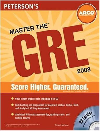 master the gre 2008 2008 edition thomas h martinson 0768925819, 978-0768925814