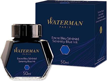 waterman fountain pen serenity blue ink bottle 50ml  waterman b000j3x9vu