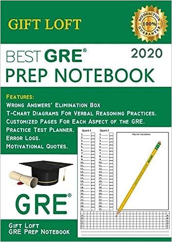 best gre prep notebook 2020 2020 edition gift loft prep notebooks b086pvqq15, 979-8632088282