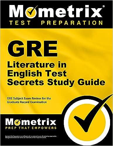 gre literature in english test secrets study guide gre subject exam review for the graduate record