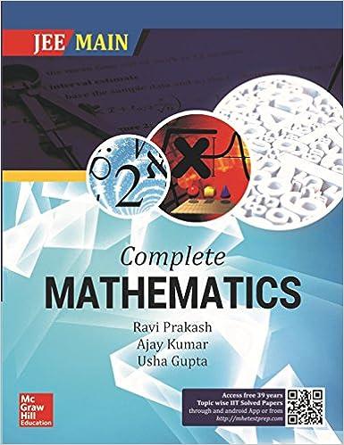 jee main complete mathematics 1st edition ajay kumar and usha gupta ravi prakash 9352605136, 978-9352605132