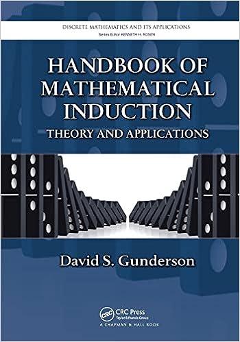 handbook of mathematical induction theory and applications 1st edition david s. gunderson, kenneth h. rosen