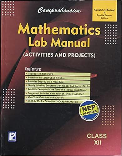 comprehensive mathematics lab manual for class 12 1st edition laxmi 9352745221, 978-9352745227