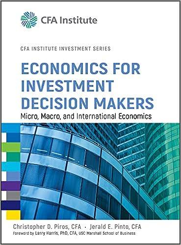 economics for investment decision makers micro macro and international economics 1st edition christopher d.