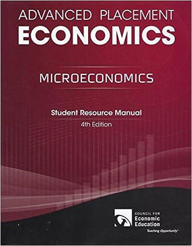 advanced placement microeconomics student resource manual 4th edition gary l. stone 1561836702, 978-1561836703
