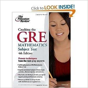 cracking the gre mathematics subject test 4th edition the princeton review 0375429727, 978-0375429729
