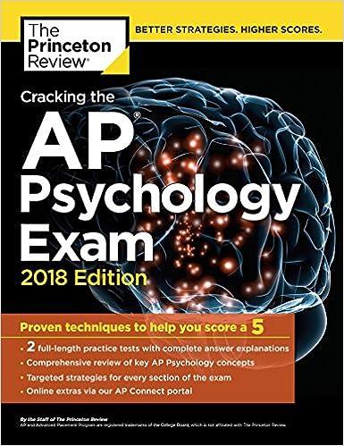 cracking the ap psychology exam 2018 2018 edition the princeton review 1524710148, 978-1524710149