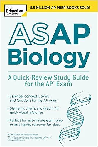 asap biology a quick review study guide for the ap exam 1st edition the princeton review 1524757640,