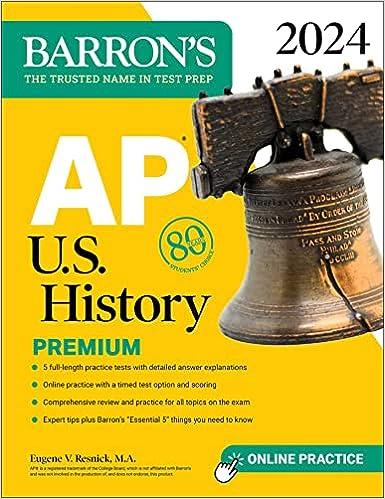 barrons ap us history premium 2024 2024 edition eugene v. resnick 1506288081, 978-1506288086