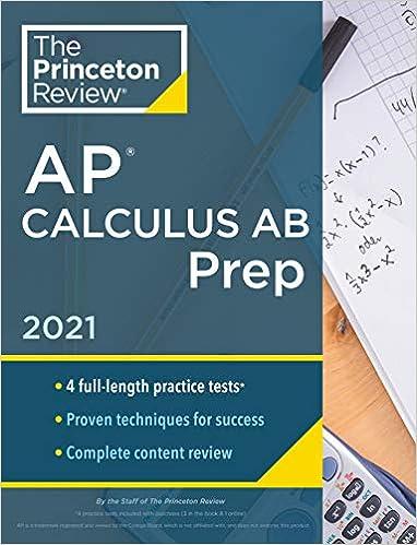 princeton review ap calculus ab prep 2021 2021 edition the princeton review 0525569456, 978-0525569459