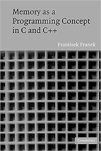memory as a programming concept in c and c++ 1st edition frantisek franek 0521520436, 978-0521520430