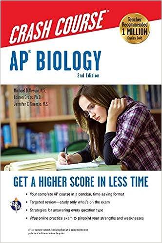 crash course ap biology 2nd edition michael d'alessio, lauren gross, jennifer guercio 0738610992,