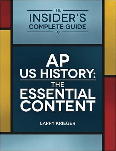 the insiders complete guide to ap us history the essential content 1st edition larry krieger 0985291206,