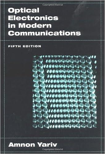 optical electronics in modern communications 5th edition amnon yariv 0195106261, 978-0195106268