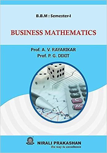 business mathematics bbm semester 1 1st edition a. v. prof. rayarikar 9351646394, 978-9351646396