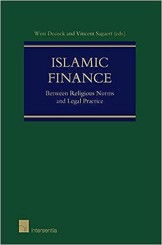 islamic finance between religious norms and legal practice 1st edition wim decock, vincent sagaert