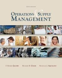 operations and supply management 12th edition f. robert jacobs 0077299914, 9780077299910