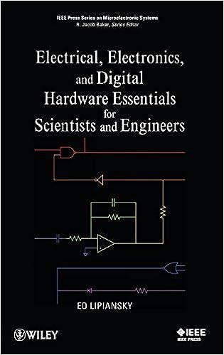 electrical electronics and digital hardware essentials for scientists and engineers 1st edition ed lipiansky
