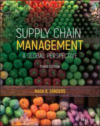 supply chain management a global perspective 3rd edition nada r. sanders 1119702860, 9781119702863