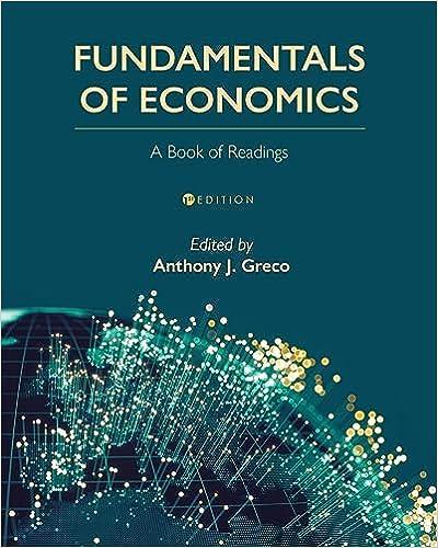 fundamentals of economics a book of readings 1st edition anthony j greco 179353442x, 978-1793534422