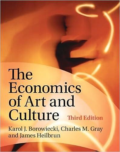 the economics of art and culture 3rd edition karol j. borowiecki, charles m. gray, james heilbrun 0521870305,