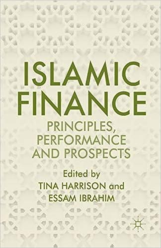 islamic finance principles performance and prospects 1st edition tina harrison, essam b. ibrahim