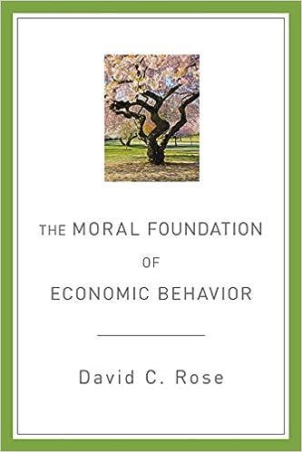 the moral foundation of economic behavior 1st edition david c. rose 0199360596, 978-0199360598