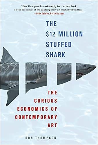 the 12 million dollar stuffed shark the curious economics of contemporary art 1st edition don thompson