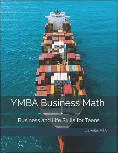 ymba business math business and life skill for teens 2nd edition l. j. keller, mba 1725514044, 978-1725514041