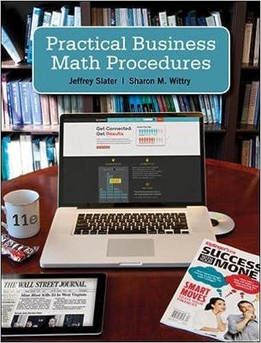practical business math procedures with handbook 11th edition jeffrey slater, sharon m. wittry 007770150x,