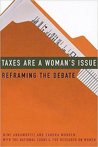 taxes are a womans issue reframing the debate 1st edition mimi abramovitz, sandra morgen 1558615229,