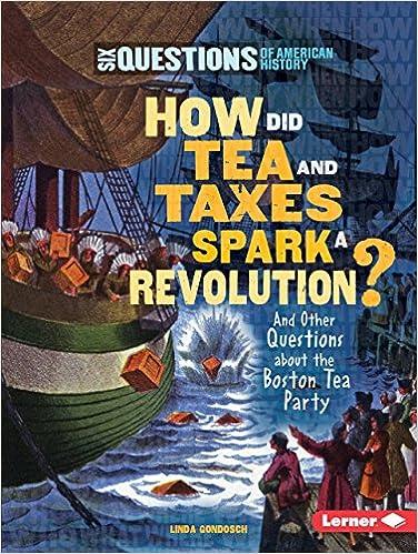 how did tea and taxes spark a revolution and other questions about the boston tea party 1st edition linda