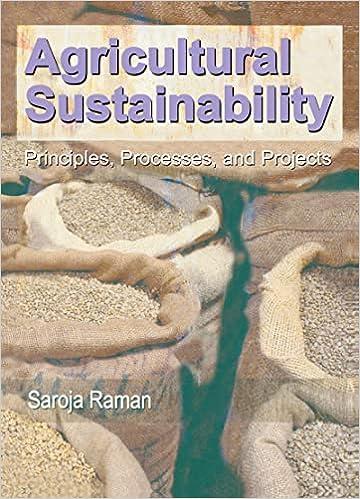 agricultural sustainability principles processes and prospects 1st edition saroja raman 1560223111,