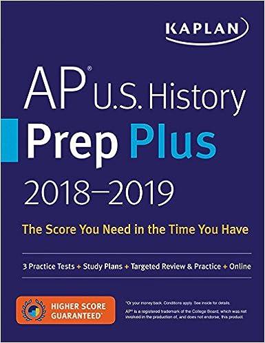 ap us history prep plus 2018-2019 2019 edition kaplan test prep 1506203361, 978-1506203362