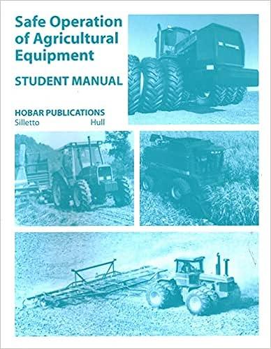 safe operations of agricultural equipment student manual 3rd edition dale hull 0913163279, 978-0913163276