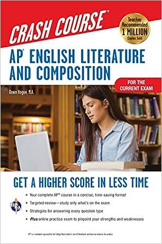 crash course ap english literature and composition 2nd edition dawn hogue 073861257x, 978-0738612577