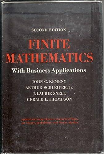 finite mathematics with business applications 2nd edition h. paul williams 0133173216, 978-0133173215