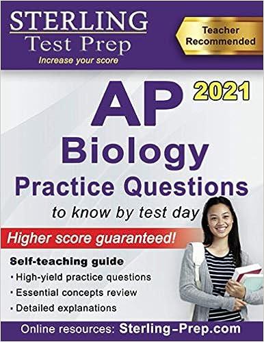 sterling test prep ap biology practice questions 2021 2021 edition sterling test prep 194755610x,