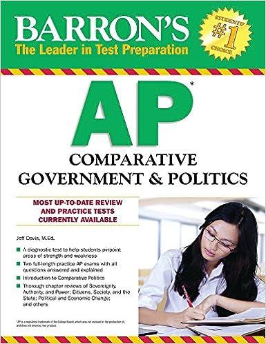 barrons ap comparative government and politics 1st edition jeff davis 1438006152, 978-1438006154