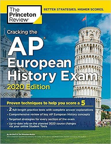 cracking the ap european history exam 2020 2020 edition the princeton review 0525568263, 978-0525568261