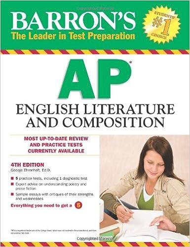 barrons ap english literature and composition 4th edition george ehrenhaft 0764146963, 978-0764146961