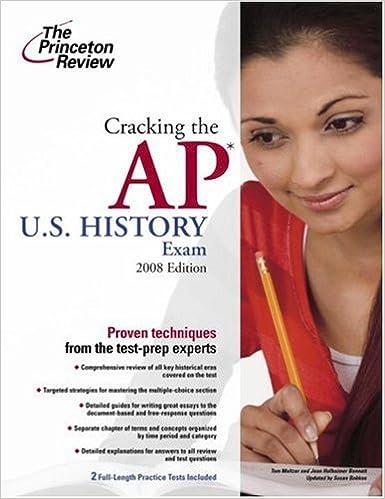 cracking the ap us history exam 2008 2008 edition the princeton review 0375428518, 978-0375428517