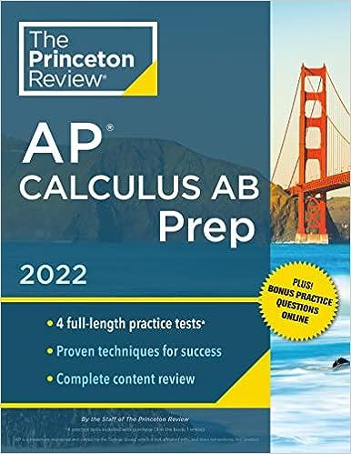 the princeton review ap calculus ab prep 2022 2022 edition the princeton review 0525570551, 978-0525570554