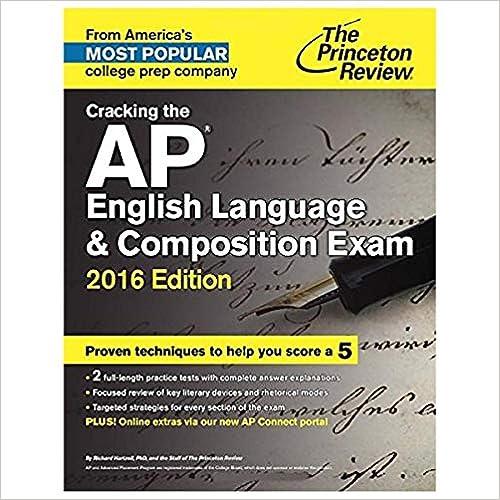 cracking the ap english language and composition exam 2016 2016 edition the princeton review 080412616x,