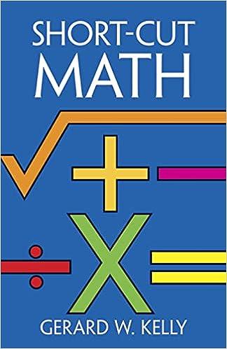 short cut math 1st edition gerard w. kelly 9780486246116