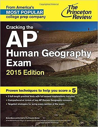 cracking the ap human geography exam 2015 2015 edition the princeton review 0804125341, 978-0804125345